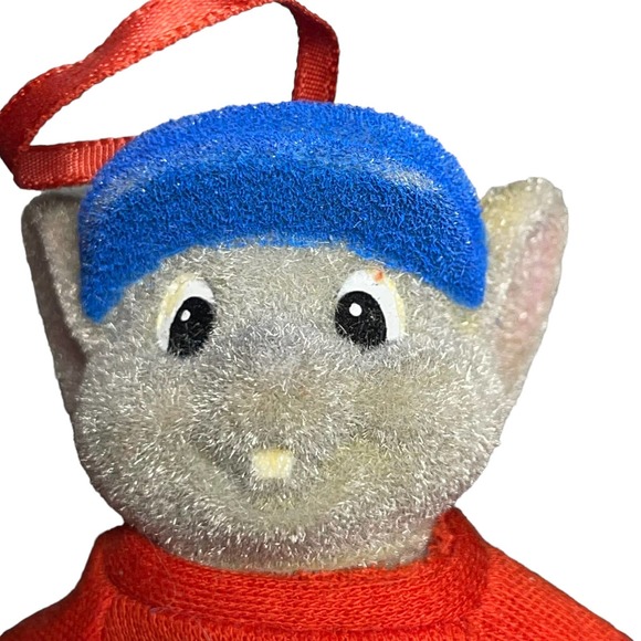 Vintage Disney the Rescuers Down‎ Under Bernard Mouse Gray Flocked Ornament - Picture 6 of 10